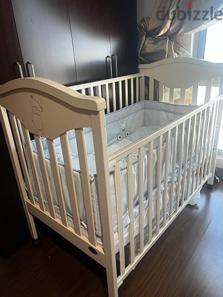 bby crib with mattress and duvet 4
