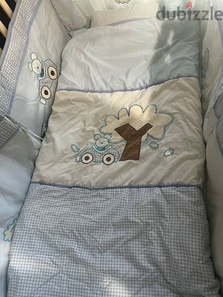 bby crib with mattress and duvet 7