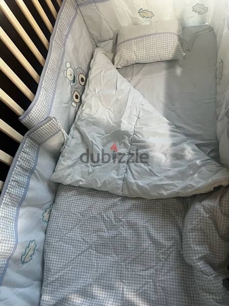 bby crib with mattress and duvet 8