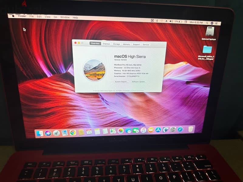 Apple Macbook pro(2012) 16GB ram 512GB SSD 4