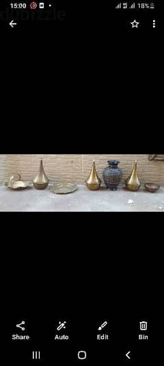 ANTIQUE OLD VESSELS (BRASS) TOTAL 7 ITEMS