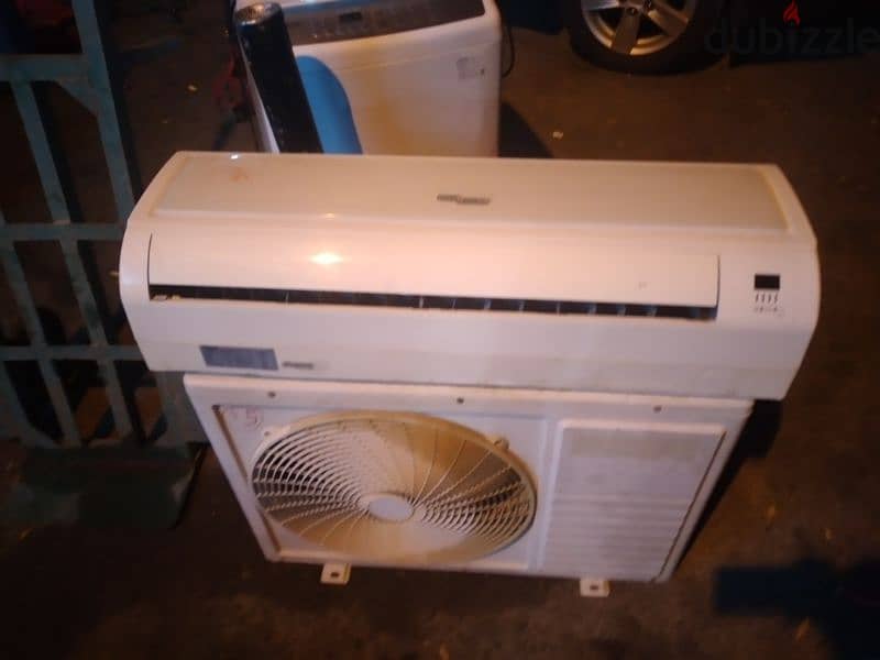 split AC for sale with fixing good condition good working 1.5 ton 5