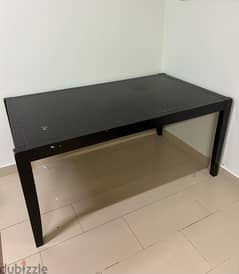 Dining table without chairs