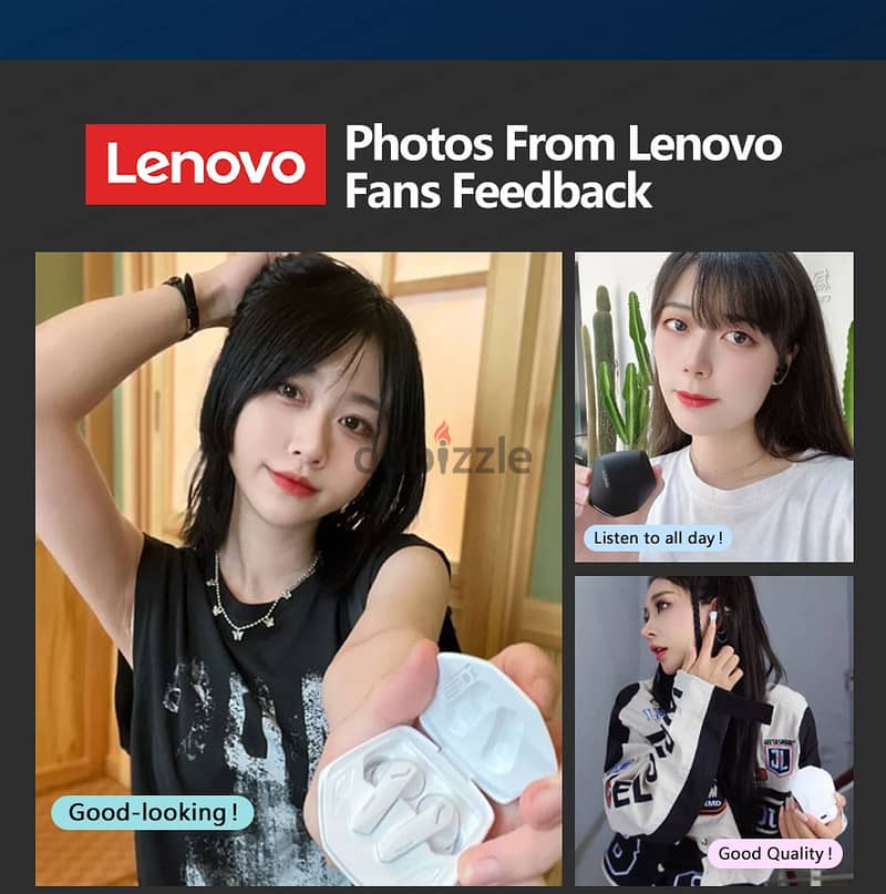 للبيع سماعة بلوتوث Lenovo GM2 Pro الاقتصادية 9
