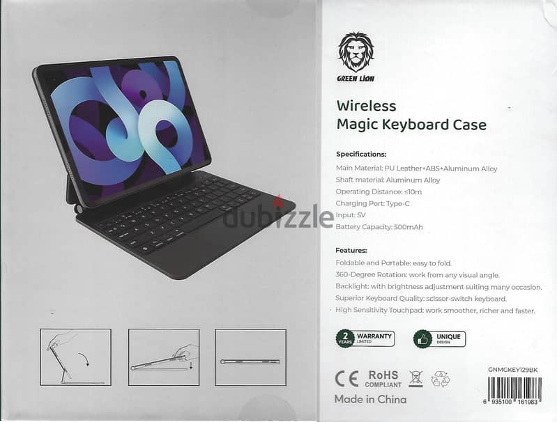 For Sale Wireless Keyboard Case for iPad Pro 12.9” 1