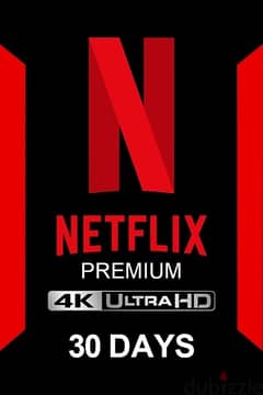 Netflix 1 Month only 1.5 Bd 4k With warranty