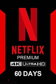 Netflix 2 Month 4k only 3 Bd with warranty