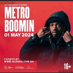 Metro boomin ticket May 1st 0