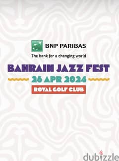 Selling 1 ticket for jazz festival