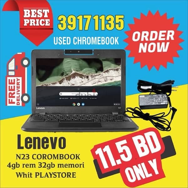 Lenovo N23 Chromebook 4GB Ram 32GB Rom 1