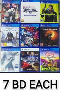 Ps4 games Excellent Condition ps5 Compatable for playstation