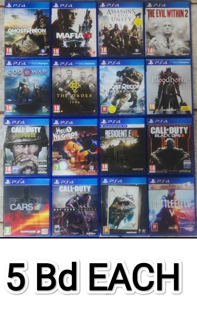 Ps4 games Excellent Condition ps5 Compatable for playstation 2