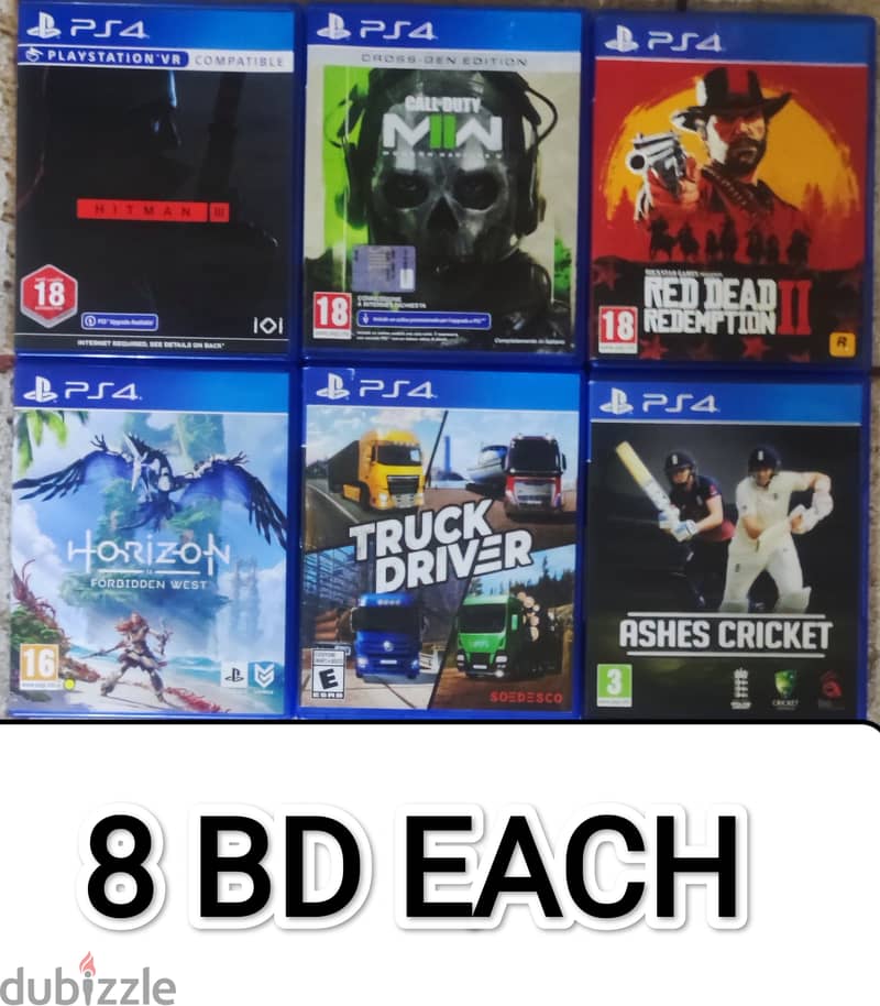 Ps4 games Excellent Condition ps5 Compatable for playstation 4