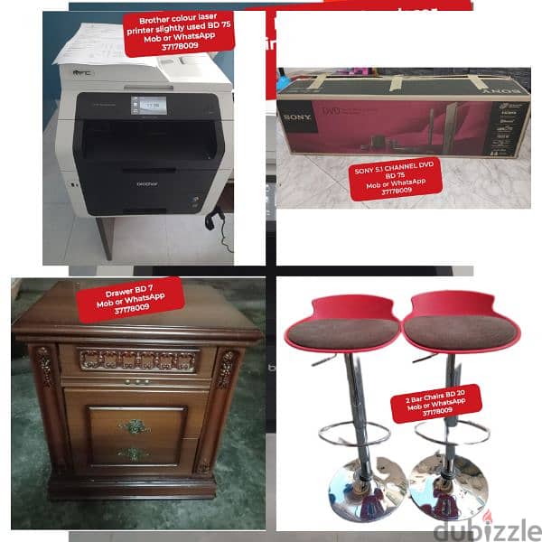 3 chair dinning table and other household items for sale 14