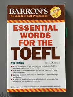 TOEFL Barron’s essential words 5th edition good condition