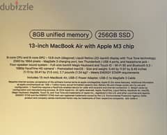 M3 MacBook Air 13” 256 GB  for Sale - Brand New sealed Box