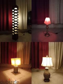 4 night lamps for sale
