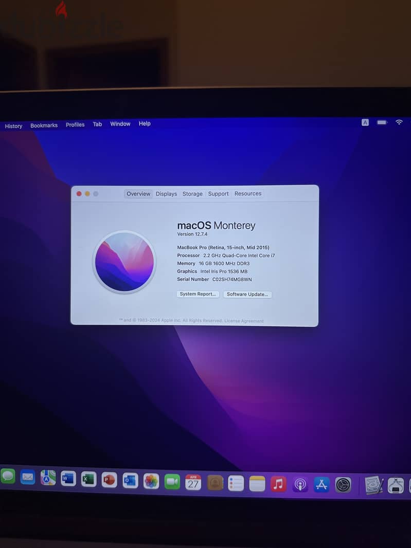 MacBook Pro Retina 15inch (512SSD, 16GB RAM) Mid-2015 3