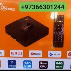 Android tv box with one year subscription  free home delivery