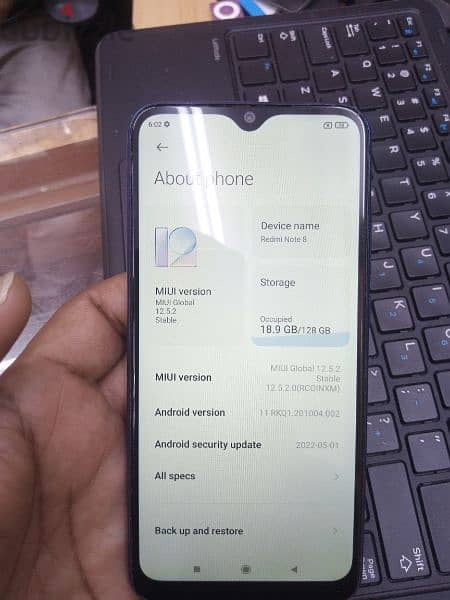 Redmi Note 8 used for sale 2