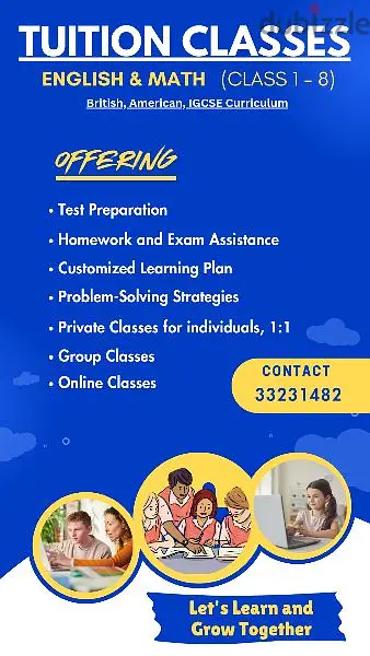 Online Tuition for English and Maths