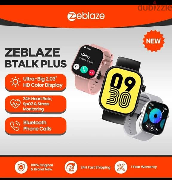 urgent sale New ZEBLADE BTALK PLUS smart watch 4