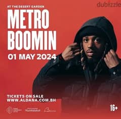 Metro boomin ticket 1st day 28 bhd