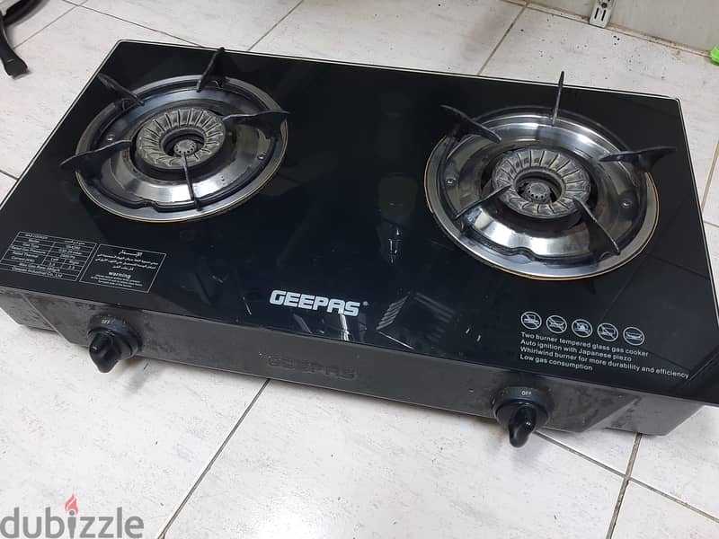 Gas stove for 6bd only 1