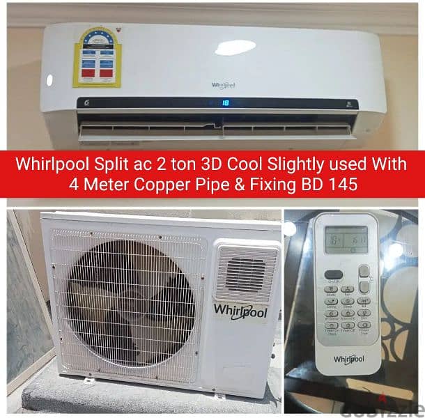 Frego 2 ton split ac and other items for sale with Delivery 9