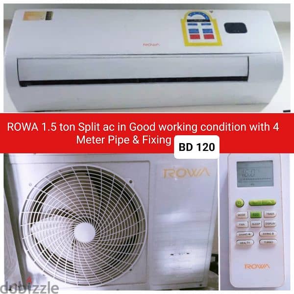Frego 2 ton split ac and other items for sale with Delivery 12