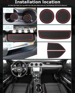 Mustang GT black and red accessories (2015 - 2024)