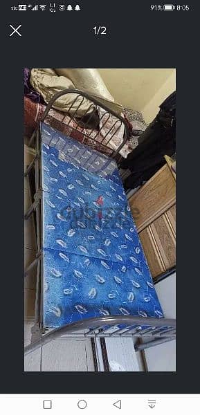 folding bed in good condition in riffa 1