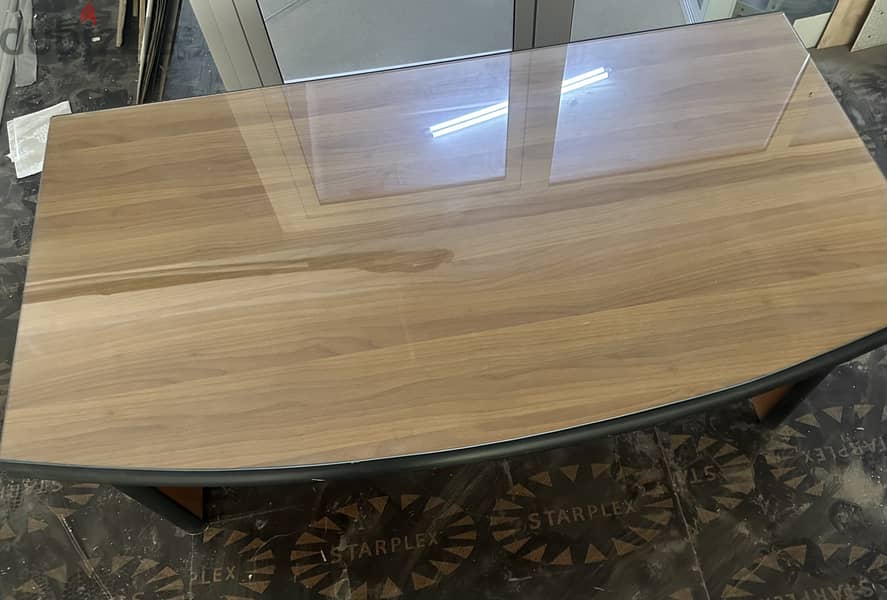 GLASS TOP OFFICE TABLE 4