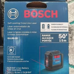 New original Bosch GLL50-20 50 ft Cross Line Laser Level Self Leveling 0
