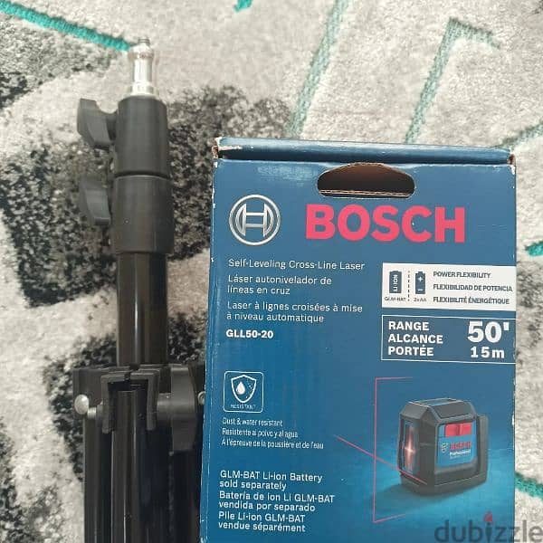 New original Bosch GLL50-20 50 ft Cross Line Laser Level Self Leveling 2