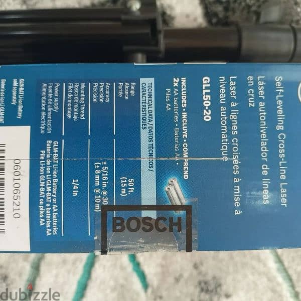 New original Bosch GLL50-20 50 ft Cross Line Laser Level Self Leveling 3