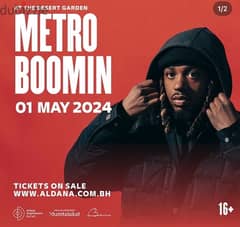 2 tickets for metro boomin for sale