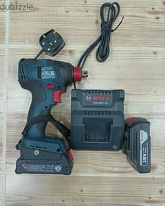 Used Bosch Impact Wrench/Driver 2 in 1 Model GDX18V 1800CN مفك اطارات