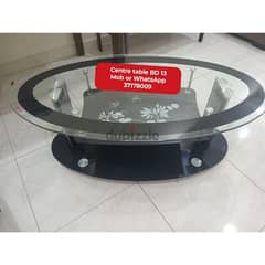 Glass centre table and other household items for sale with delivery