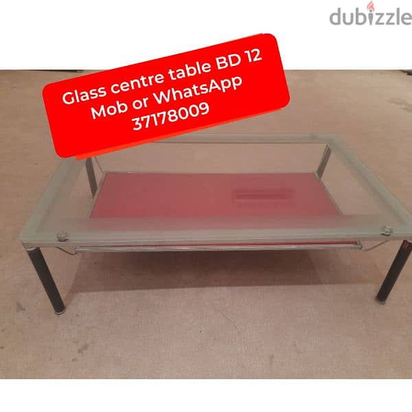 Glass centre table and other household items for sale with delivery 19