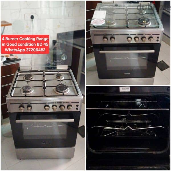 microwave ovenn cooking range and other items for sale with Delivery 1