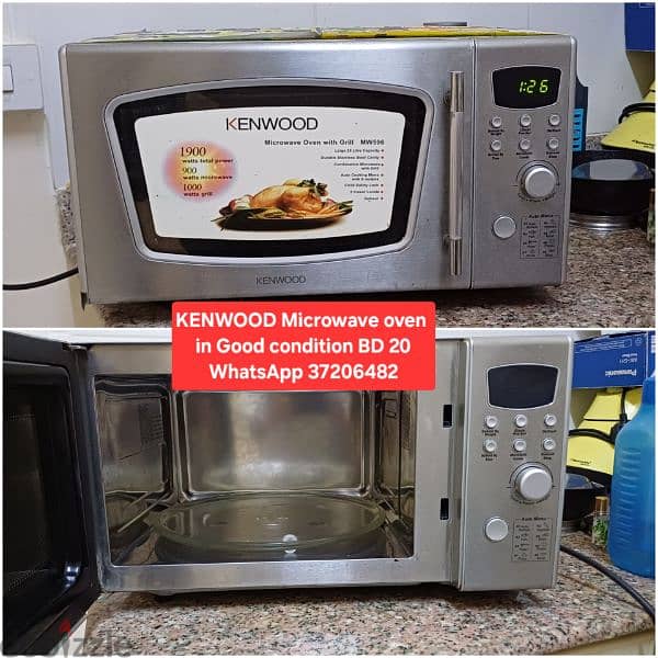 microwave ovenn cooking range and other items for sale with Delivery 14