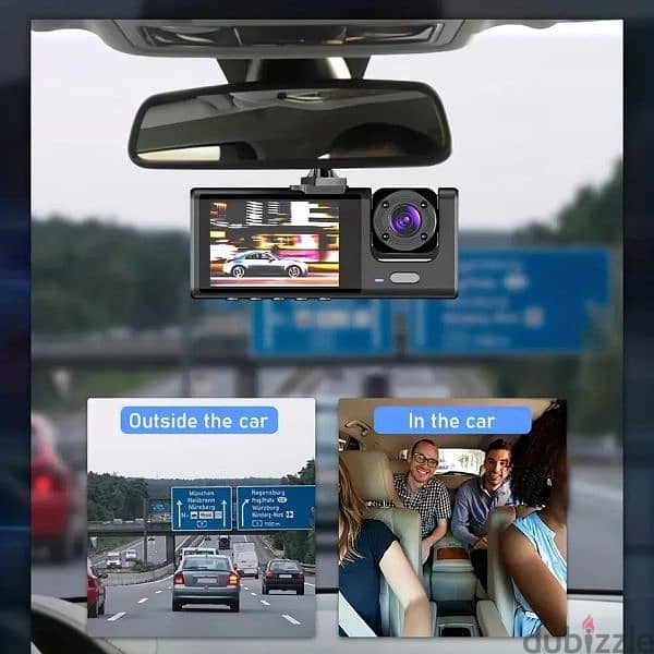 Car Dash Camera , Night Vision Loop Camera ,Video 1080 p , 2 Camera 6