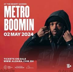 may 2 Thursday metro boomin concert ticket for sale