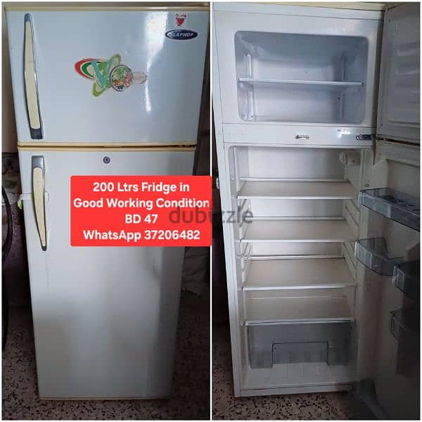 Toshiba 200 L Fridge and other items for sale with Delivery 12