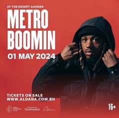 Metro Boomin 2 tickets for 1st May