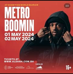2 Metro boomin tickets - wednesday 1 may 2024
