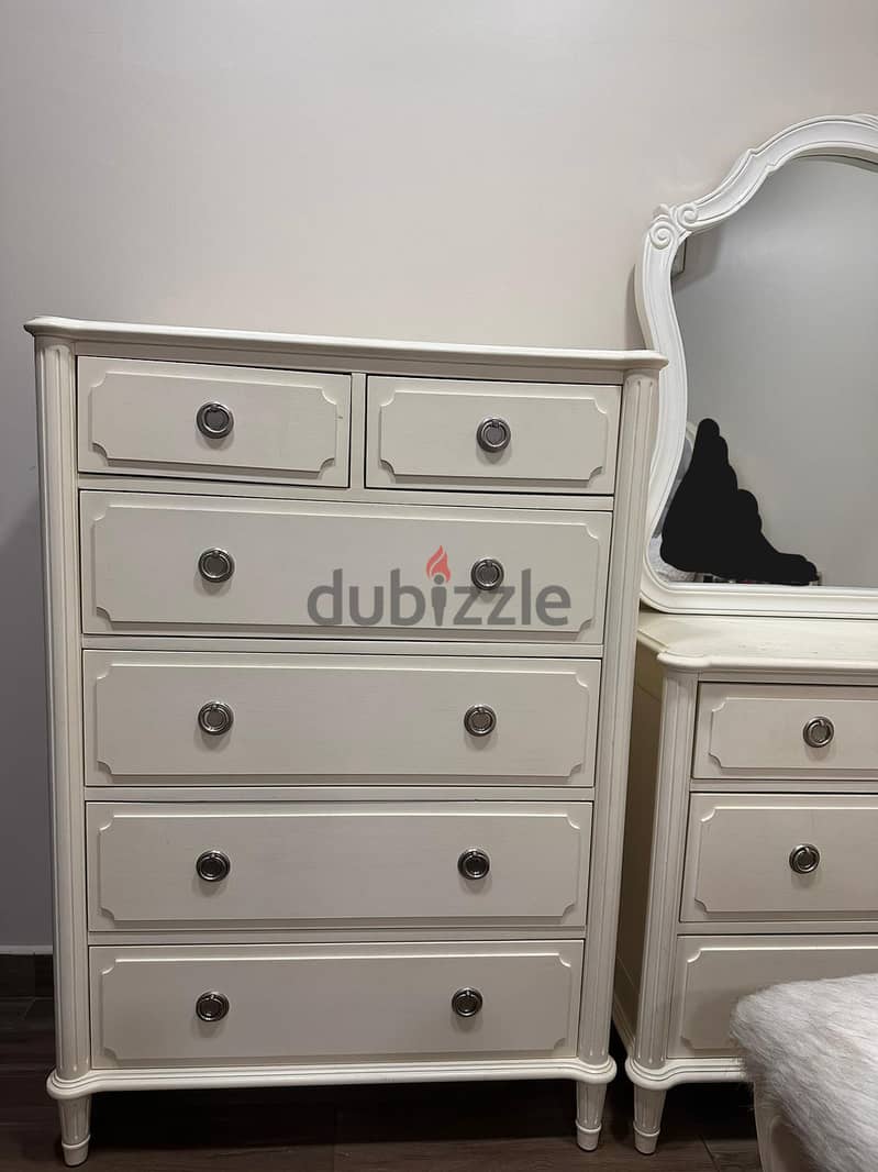 Drawers and dressing table with a stool. 150BHD 1