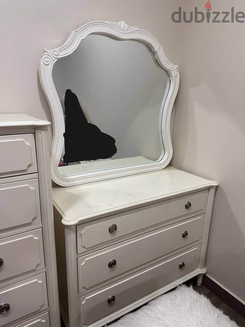 Drawers and dressing table with a stool. 150BHD 3