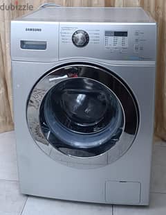 V. CLEAN Samsung drying/Washing Machine WF702W2BCSD Front Loading -7 KG